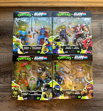 Teenage Mutant Ninja Turtles TMNT  x G.I. Joe Cobra Clash all 4 sets NIB MINT