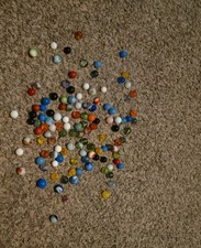 Large Lot of Vintage Marbles 118 Pieces