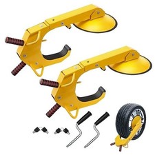 Wheel Lock Clamp, 2 Pack Trailer Wheel Lock, Heavy-Duty Anti Theft Tire Lock,