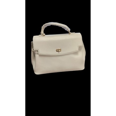 Cavalli Class Tatiana Large Top Handle Bag White Asparagus CCS25605 WHAS NEW