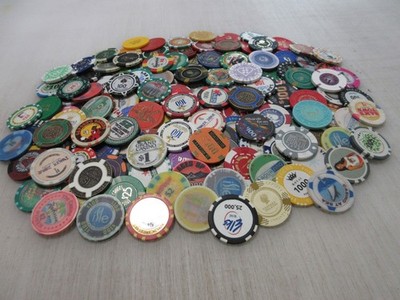 150 Casino Gaming Poker Chip Lot Las Vegas $1 New & Used Chipco Paulson Clay