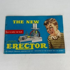 Vintage The New Erector 1954 Manual For How to Make Them Book Giant Power Plant