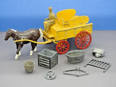 MATCHBOX LESNEY MOKO VINTAGE 1949 LARGE SCALE HORSE DRAWN RAG & BONE CART RARE - Image 1 of 4
