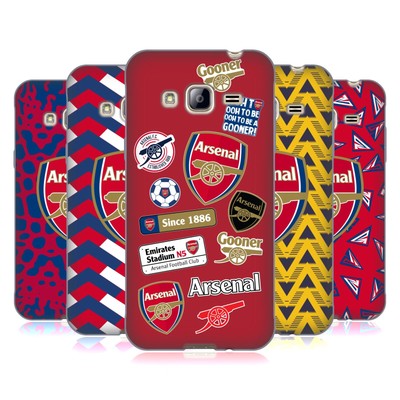 OFFICIAL ARSENAL FC LOGOS SOFT GEL CASE FOR SAMSUNG PHONES 3