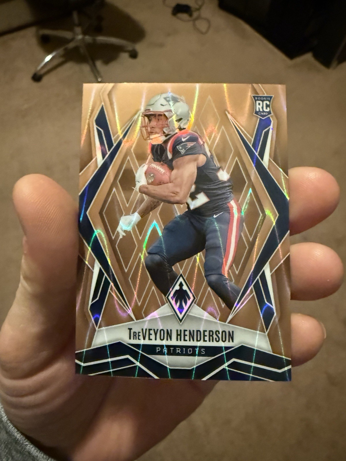 2025 Phoenix TreVeyon Henderson RC Bronze Seismic /15 #187 Patriots