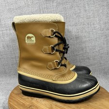Sorel Yoot Pac Boots Size 6 Waterproof Snow Rain Winter Brown Insulated Faux Fur