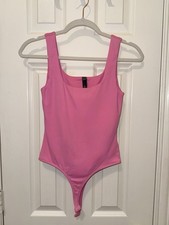 ALYA Pink Solid One-Piece Bodysuit Womens S Regular Snap Wireless 1 Pack