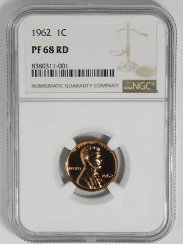 1962 Lincoln Cent. HIGH GRADE! NGC Gem Proof 68RD