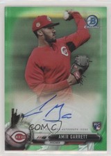 2017 Bowman Chrome Rookie Green Refractor 15/99 Amir Garrett #BCAR-AG Auto s3g
