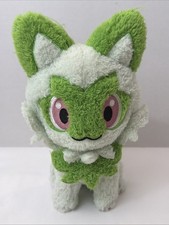 Pokemon Jazwares Select 8-inch Plush Toy Cuddly Sprigatito Green - EUC - 2025