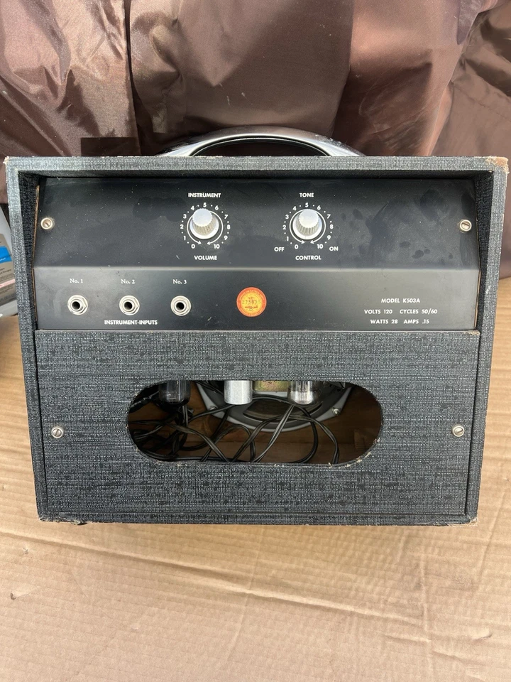 Amplificador de guitarra de tubo Kay modelo 503A vintage años 60 Foto 2 de 4