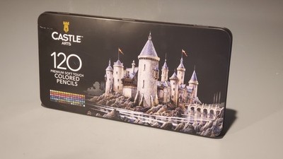 Castle Arts 120 Premium Soft Touch Colored Pencils Set Multicolor