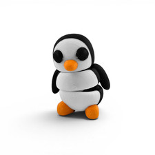 Articulated Mini Penguin Toy 1.6" USA Made, Arctic Fidget Animal