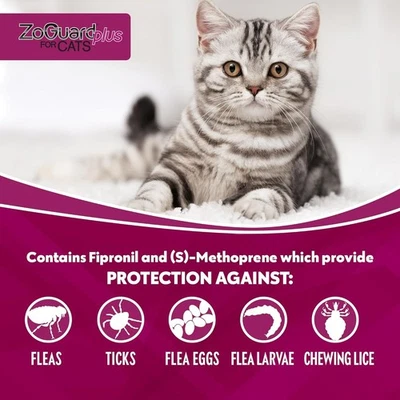 ADVENTURE PLUS ZoGuard Preventative Treatment for Cats ☑️3-Month Supply