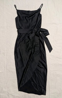 Ted Baker London Cowl Neck Faux Evening Dress WMD TILLIEY Black Size 1