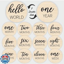 Hello World Newborn Sign, Baby Announcement Sign, Newborn Photography Props,