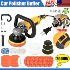 ✅Pulidora pulidora tampón coche de 7 velocidades giratoria máquina pulidora de placa de respaldo de 5"6"