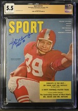 1955 Sport #v20 #6 Macfadden Pub December Hugh McElhenny Auto CGC 5.5