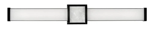 Hinkley Pietra 30 3/4" Black with White Glass LED Vanity Bath Light - Picture 2 of 7