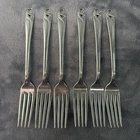 6 International Sterling Silver 7.25" Spring Glory Dinner Forks 299.6 Grams B359