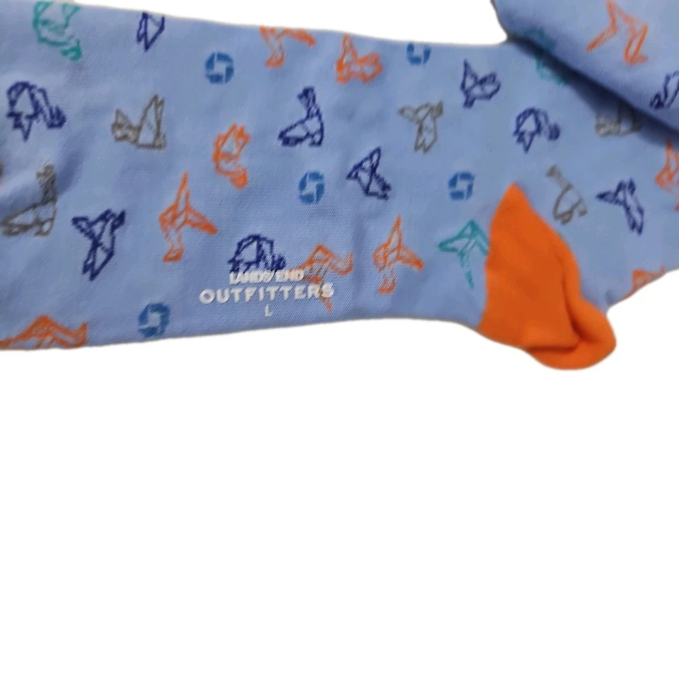 Chase Bank 广告员工袜子尺寸 Lands End 2 件套全新未穿 — 第 3/4 张图片