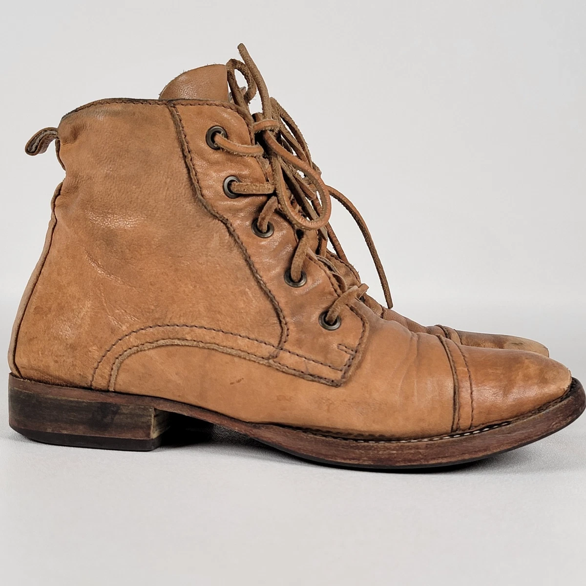 Bed Stu Capacity Leather Suede Wingtip Chukka Boots 13 Tan US Brogue Heritage Illiad – BED|STÜ main image 4
