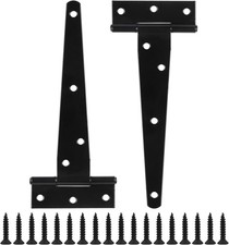 Stainless Steel Heavy Duty T Strap Hinges 6 Inch - Easy Installation Included