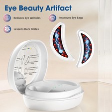 Electric LED Red Light Eye Care Massager with Gel Patches for Eye Wrinkles Bags