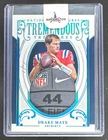 Drake Maye 2025 National Treasures #TT-DME Laundry Tag Tremendous Patch 1/1