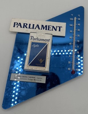 Parliament Lights Vintage Advertising Thermometer 3D design 1998