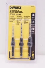 DeWALT 3-piece Countersinks & Tapered Pilot Hole Drill Bits Set for Wood: DW2535