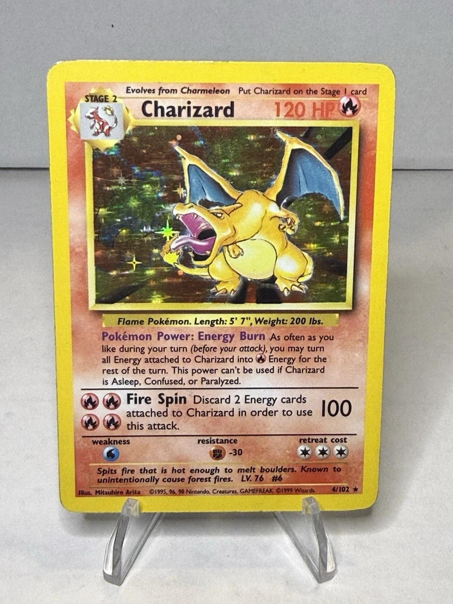 Charizard Pokémon TCG Holo Rare Base Set Individual Collectible