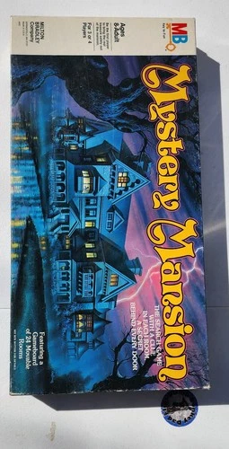 Vintage 1984 Mystery Mansion Board Game Milton Bradley 95% Complete
