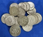 Lot Of 17 1965-1969 Kennedy 40% Silver Half Dollars, $8.50 Face Value!