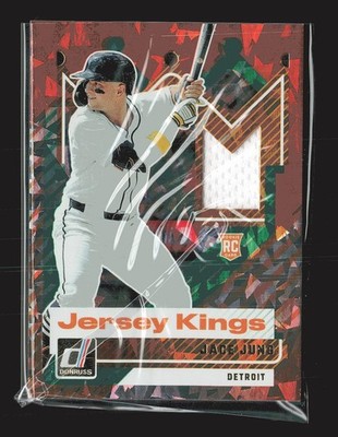 2025 Panini Donruss - Jersey Kings Jace Jung #JK-JJ Orange Ice (RC)