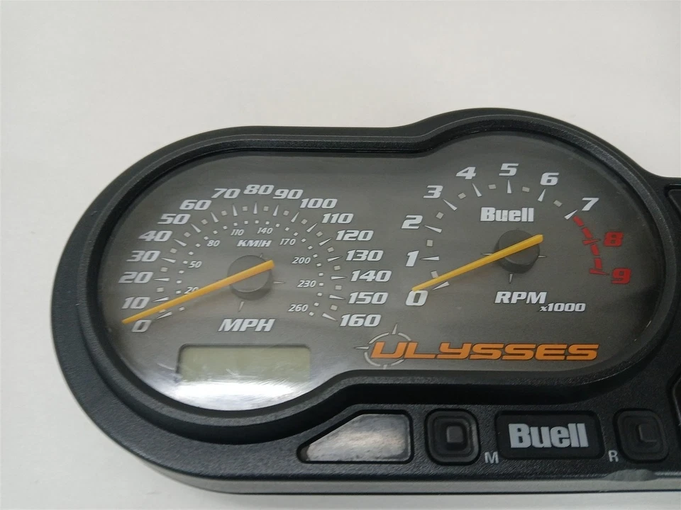 08 Buell XB12X Ulysses medidores de instrumento velocímetro tacômetro Y0500.3AK 78K milhas - Imagem 3 de 4