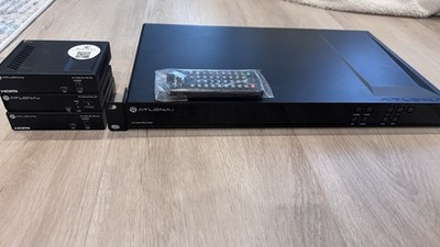 Atlona AT-UHD-PRO3-44M 4x4 HDMI Matrix Switch w/ 3 HDBaseT Receivers & Remote