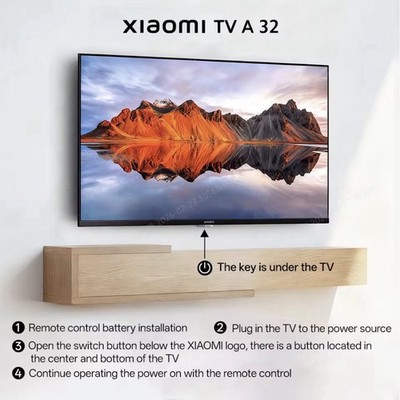 Xiaomi TV A32 32 Zoll LED Smart TV 720p HD Google TV Dolby Audio rahmenlos