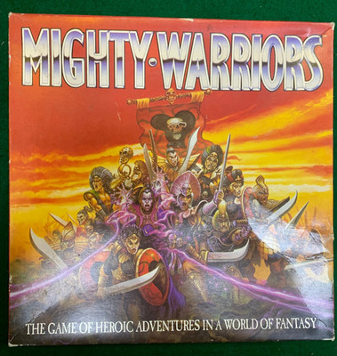 Mighty Warriors board game. 1991 Games Workshop.  Nearly complete. Fantasy