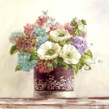 Bead Embroidery Kit Flowers DIY Beaded needlepoint Tela Artis