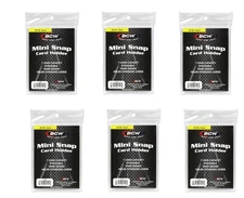 (6 Pack) BCW Mini Snap Tite Card Holders Stackable Standard Size Archival Safe