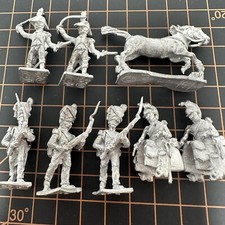 Military Miniatures Napoleonic War Gaming Soldier Cavalry  Infantry Figures Lot