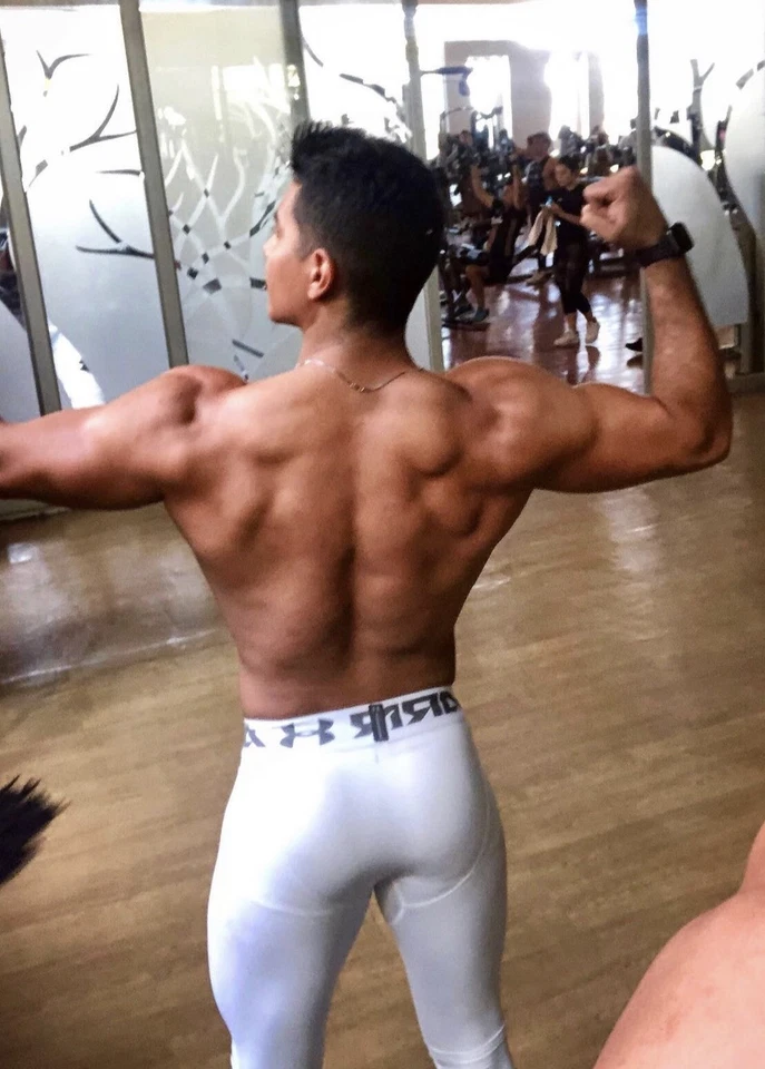 Men's Jock Under Armour Spandex 7/8 Tights Compression Pants White Large L - Image 4 of 4