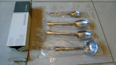 KS Benchmark by Kirk Stieff_18/8 Stainless Steel_4 piece Hostess Serving Set_NIB