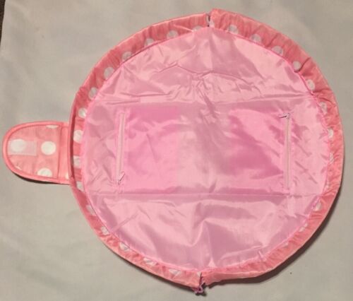 Portable Travel Changing Pad, Pink & White, NEW - Picture 4 of 4