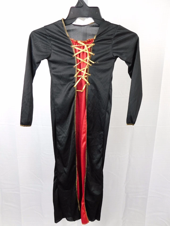 Vestido Disfraz Victoriano Vampiro Niña Halloween SOLO Niño Talla 4-6 Pequeño #5358 Foto 2 de 4