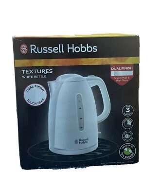 Russell Hobbs 21270 Textures Kunststoff Kabellos Weiß Wasserkocher 1,7 Liter 3000W