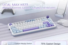 Redragon UCAL MAX K673 75% Hot Swap Wireless 2.4G, BT, Wired Mechanical Keyboard