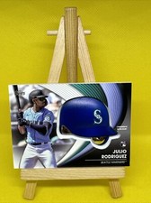 2022 Topps Update Julio Rodriguez Commemorative Batting Helmet Relic Rookie Card