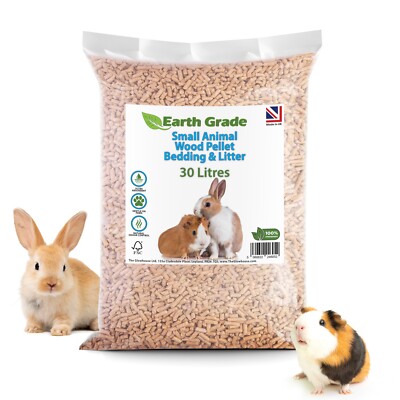 Small Animal Wood Pellet Bedding Litter Rabbits Guinea Pigs